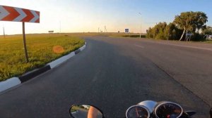 Поставил спортивный руль на мопед альфа (М1нск)