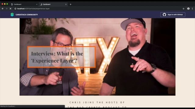 Card Board on Gitchain - Cardstack Demo смотреть онлайн