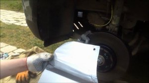 Черри Тигго 7, боковая защита двигателя, в арке колеса..wmv