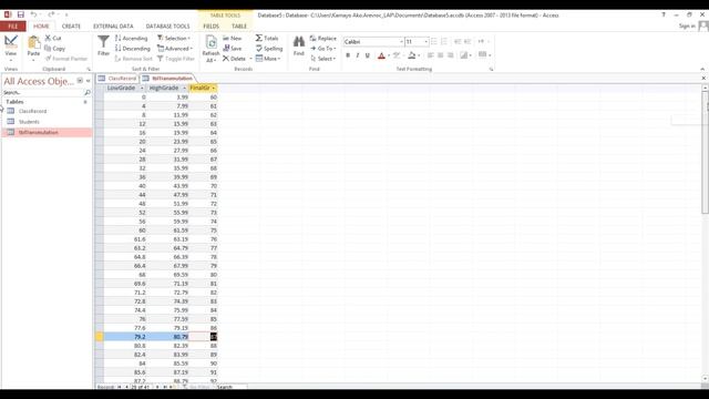 How to Transmute Student Grades with Microsoft Access смотреть онлайн