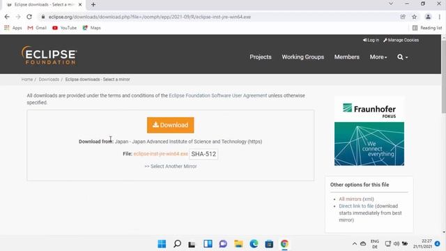 How to Install Eclipse 2021-09 with Java 17 on Windows 11 смотреть онлайн
