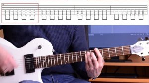 Как играть Нервы - Батареи на электрогитаре + Табы. Видео урок, разбор партии гитары медленно, Cove