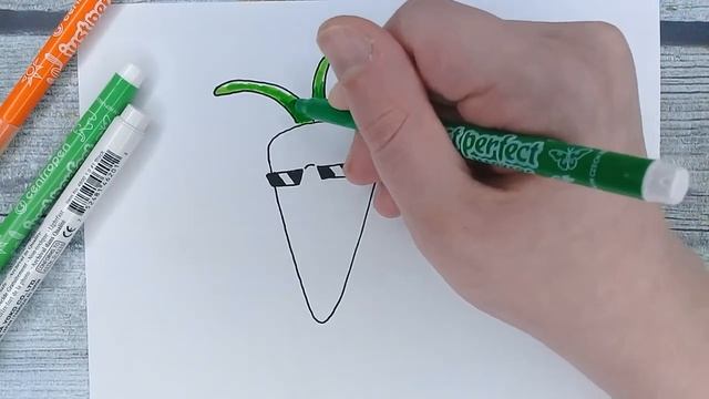 Прикольные рисунки для начинающих - КРУТАЯ МОРКОВКА | Идеи классный рисунков Cool ART #7 смотреть онлайн
