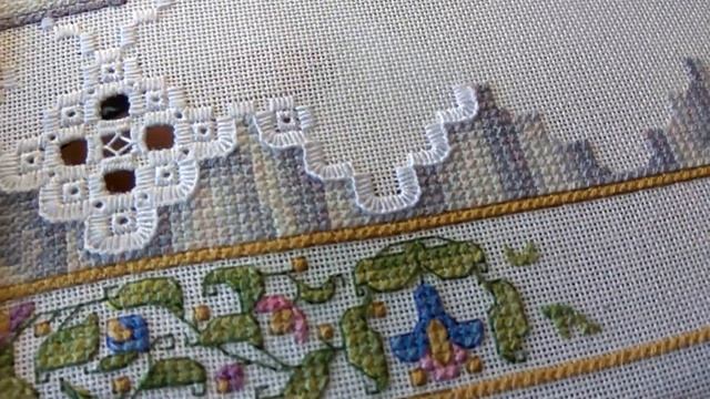 10.ХАРДАНГЕР. МК по шовчикам(Tea and Tarts от Терезы венцлер). Вышивка крестом. смотреть онлайн