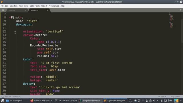 #06 Screen,Screen Manager ,Screen Transition ,#kivy,#screen,#python смотреть онлайн