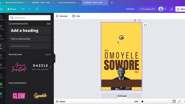 Designing An Election Poster Using Canva _ Graphics Design смотреть онлайн