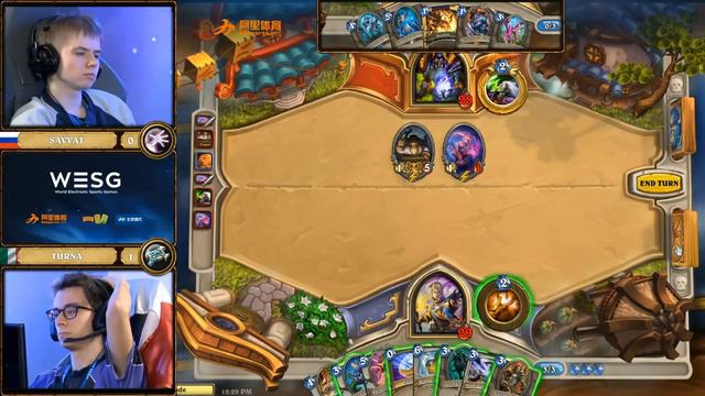 Turna vs Savvat, Semi-final, WESG 2017 Hearthstone European Qualifier Finals смотреть онлайн