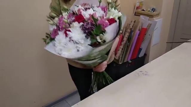 Флористика мастер класс. Собираем красивый букет. № 149 ч3 смотреть онлайн