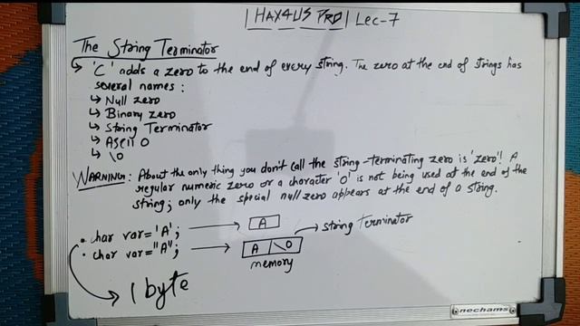 Basics Of C Lec-7 / String-Terminator / Null Character смотреть онлайн
