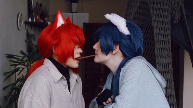 Pocky Game. Diluc and Kaeya смотреть онлайн