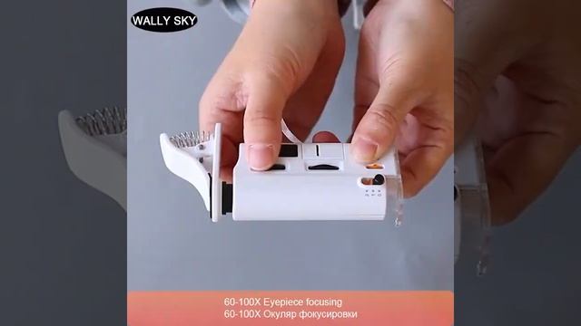 60x 100x мини микроскоп, портативный универсальный клип микроскоп смартфон лупа с светодиодный уф смотреть онлайн