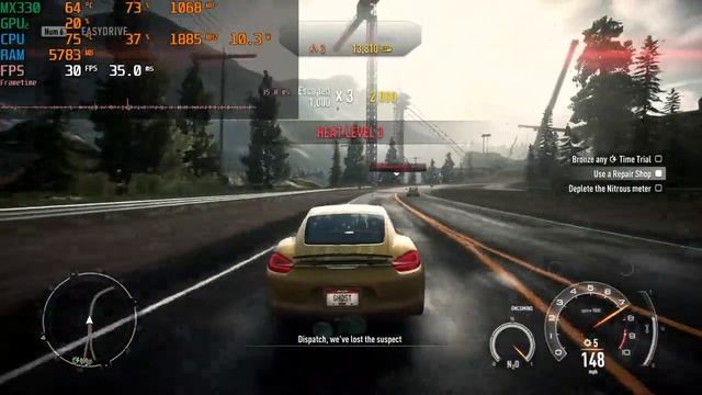 Need for Speed Rivals: Intel i5-1035G1 + MX330 смотреть онлайн