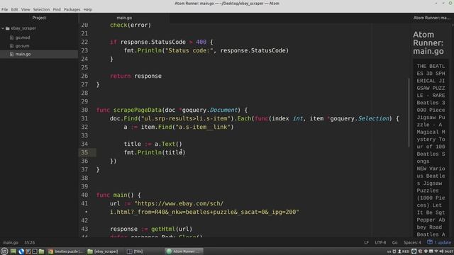 Golang Goquery Tutorial: How to scrape Ebay with Golang Goquery | Golang for beginners смотреть онлайн