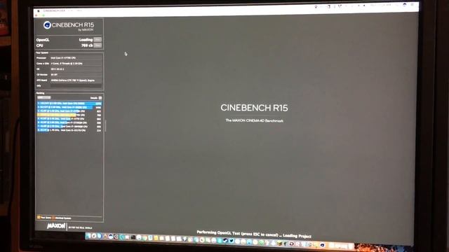 Cinebench R15 on my Hackintosh смотреть онлайн