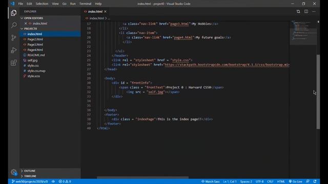 Harvard University : Web Programming with Python & JavaScript | CSW50: Project0 | A Basic Website! смотреть онлайн