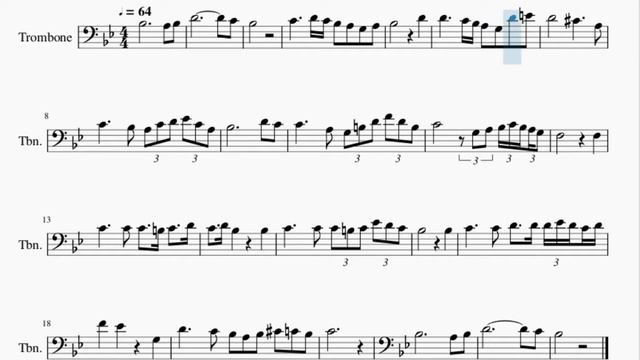 Trombone Sheet Music: How to play Ave Maria by Franz Schubert смотреть онлайн