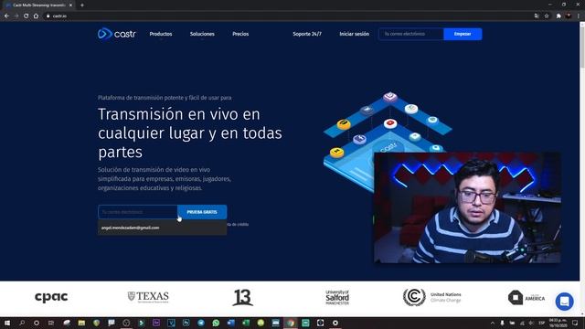 CASTR.IO en español | Como transmitir a una pagina web personal смотреть онлайн