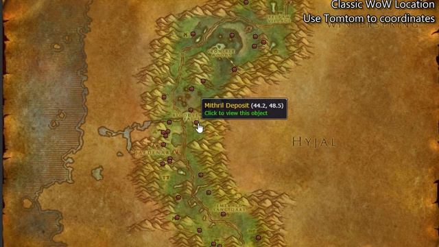 Felwood Mithril Deposit Location Classic WoW смотреть онлайн
