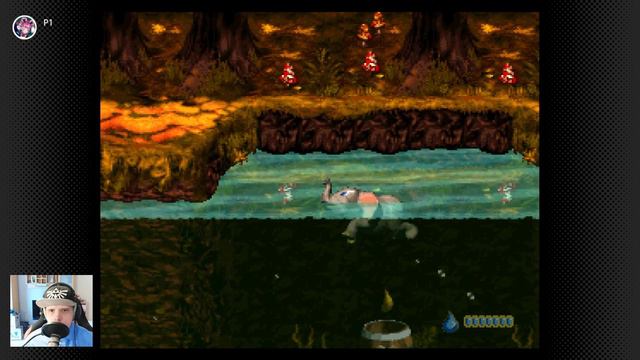 Donkey Kong Country 3 Part 7 - Ellie has to take a big dip in the pool смотреть онлайн