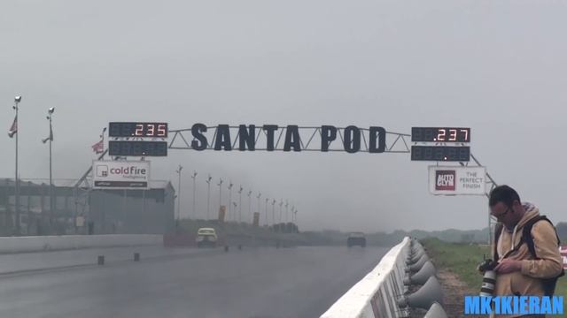 Twin Turbo Ford Capri Loses it's Bonnet at 160 MPH! смотреть онлайн