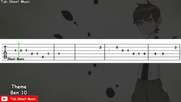 Ben 10 - Theme Song Guitar Tutorial