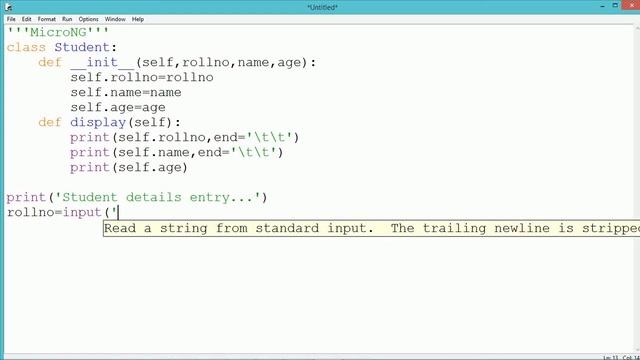 Pyhon Program - Python Class смотреть онлайн