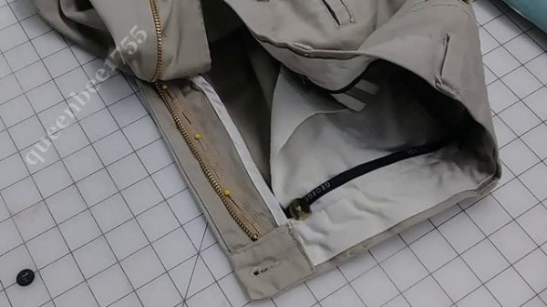 Replacing Zipper in Pants