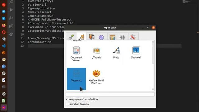 using ubuntu desktop to connect to tesseract OCR see description for working code смотреть онлайн