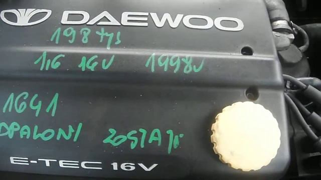 Silnik DAEWOO NUBIRA 1.6 16V 198 000km смотреть онлайн