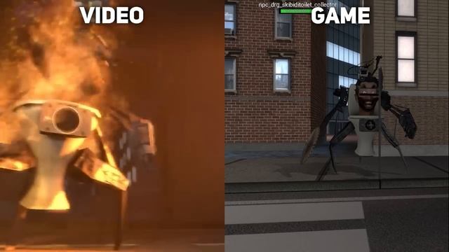 Skibidi Toilet Original Video vs Game Gmod vs Minecraft version смотреть онлайн