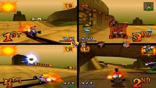 Crash Team Racing online Papu Pyramid 4 Players смотреть онлайн