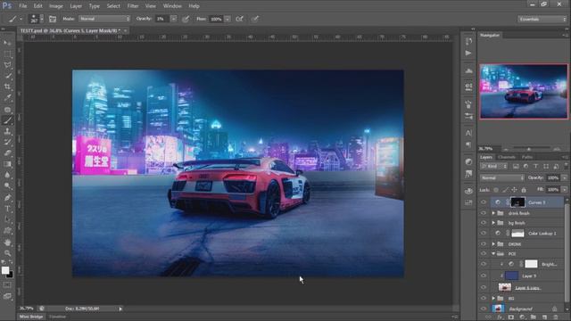 [ 2077 ] Car Photo Manipulation & Cyberpunk Tutorial | Photoshop Indonesia смотреть онлайн