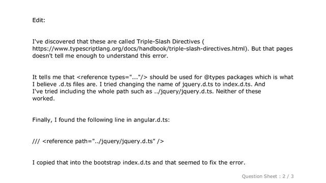 jQuery : Cannot find type definition file for 'jquery' смотреть онлайн