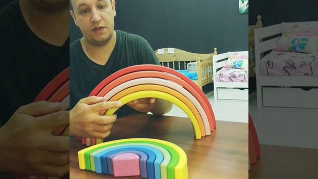 Развивающие игрушки. Радуга - дуга. Игрушки из массива! Предмет ИНТЕРЬЕРА ! смотреть онлайн