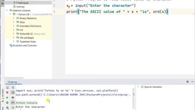Program to print ASCII value of a Character and vice versa | Hindi смотреть онлайн