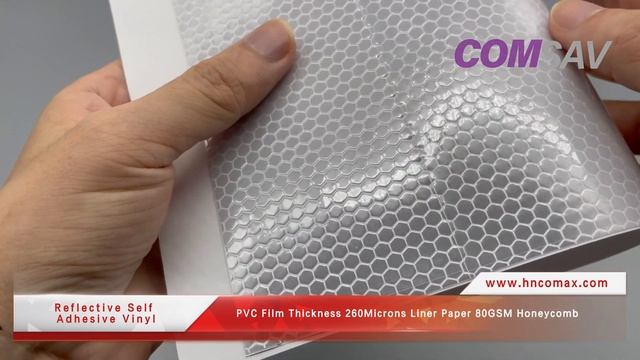 COMAX, Reflective Self Adhesive Vinyl, Honeycomb, 260Microns, 80GSM, China Manufacturer, Factory смотреть онлайн