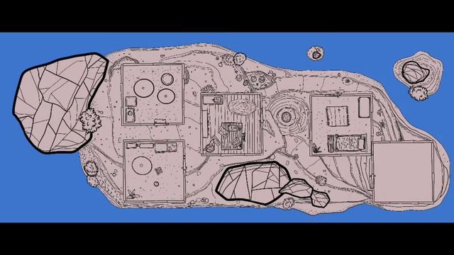 Hermits Island TTRPG map creation Timelapse смотреть онлайн