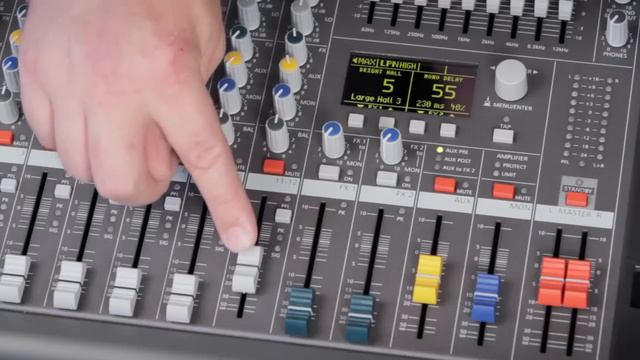 Dynacord PowerMate 600-3 - AUX mode, PRE/POST (EN) смотреть онлайн