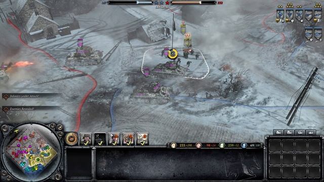 Company Of Heroes 2 : The Western Front Armies 4v4 Multiplayer Gameplay - Zombie Tank Horde!! смотреть онлайн