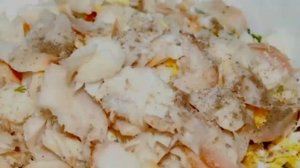 Салат с треской горячего копчения.РЕЦЕПТЫ САЛАТОВ.