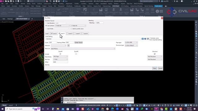 Creating Multiple dry Utilities in Civil 3D смотреть онлайн