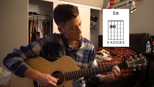 Reason to Stay - Brett Young // Easy Guitar Lesson + Chords! смотреть онлайн