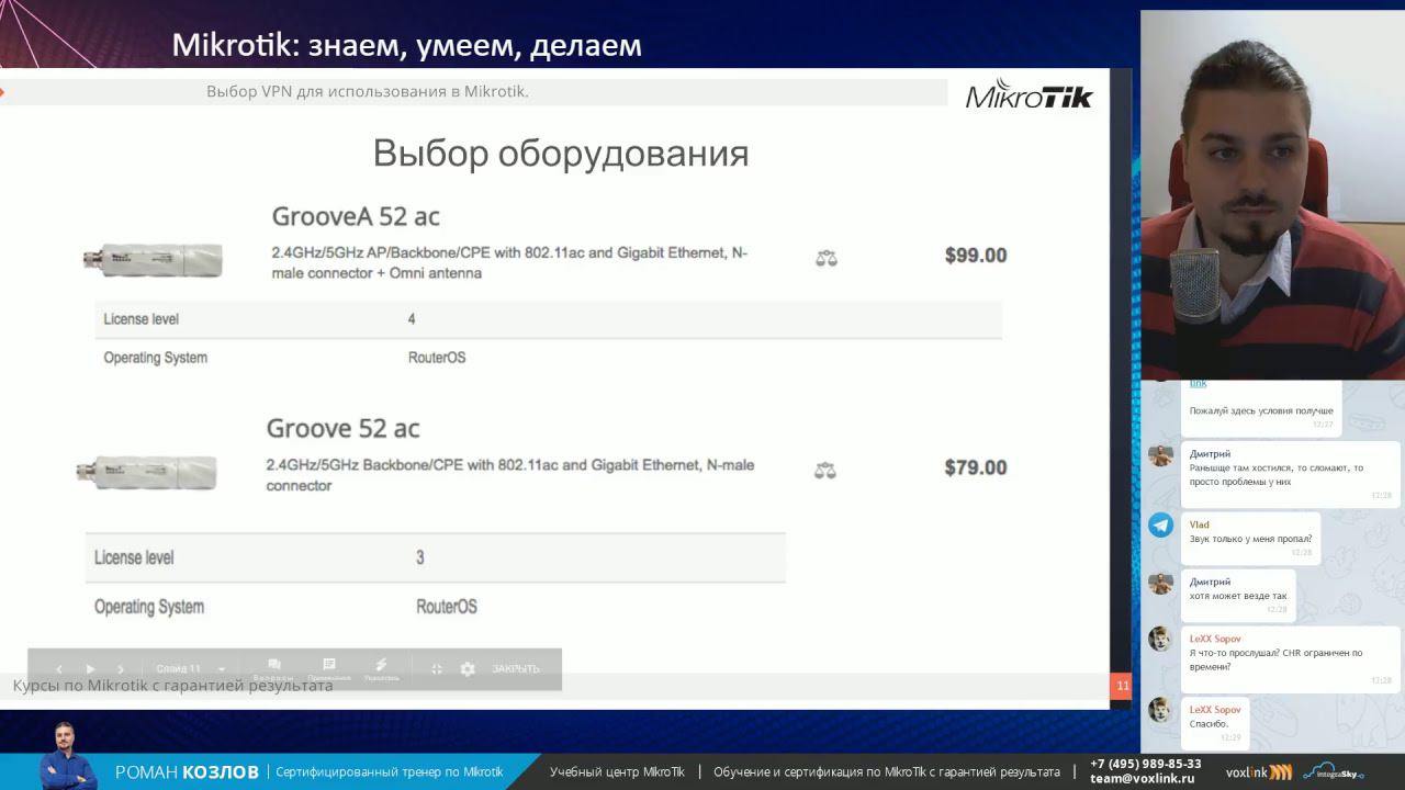 Лицензии на RouterOS в Mikrotik смотреть онлайн