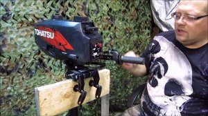 Газ на румпель Tohatsu 3.5. Простой способ.