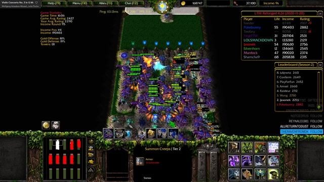 WC3 Line Tower Wars 4.2E - Top Player inhouse смотреть онлайн