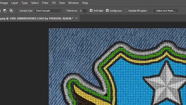 Embroidery Effect Photoshop Action // How to Make Photoshop Embroidery Logos, Badges & Patches смотреть онлайн