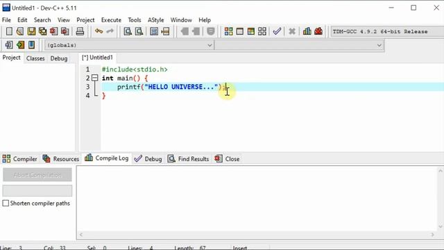 how to write hello world | C program to print "HELLO WORLD" | first c program with full detail смотреть онлайн