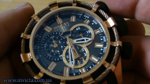 Invicta 0196 Reserve Bolt Limited Edition Swiss Made Chronograph Big Date смотреть онлайн