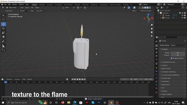 Candle Model in Blender смотреть онлайн