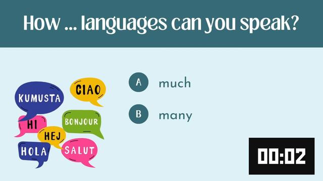 How Much vs. How Many | English Quiz | ESL Beginner Grammar Practice смотреть онлайн